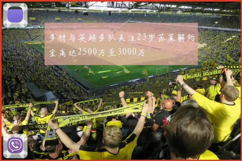 多特与英超多队关注23岁苏莱解约金高达2500万至3000万
